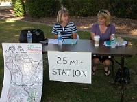 DSCN3047  Nancy White and Stacy have the 25 mi station under control
