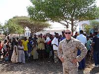 josh-2  1st Lt Goldman J.D. USMC, NC3 rider Josh, with a group of admirers in Djibouti