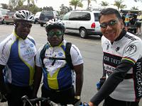 DSCN4007  Ivan Morgan, Art Jones, and Carlos Valenzuela from Major Taylor support Cycling for Sight