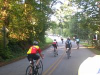 Tandem view of road ahead  Beautiful Backroads Century, held every September outside of Atlanta