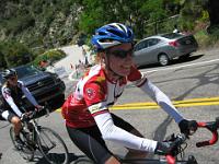 StephUrsulaClimb  Off the the top of Mt Baldy