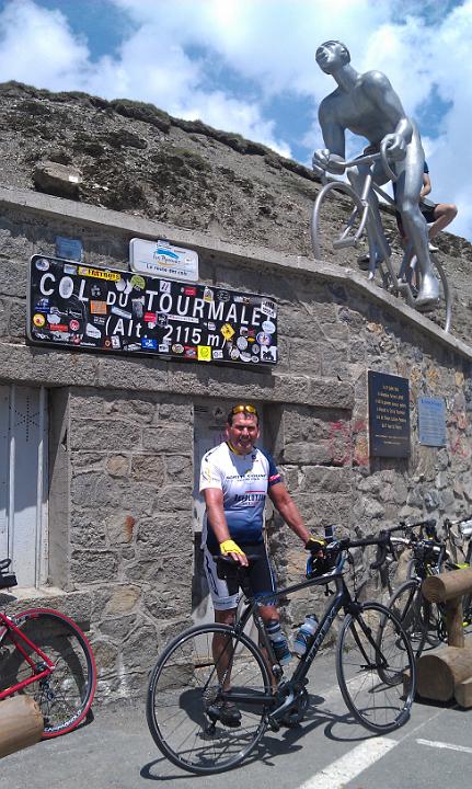 Tom atop Col du Tourmalet