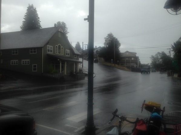 Rain in Cathlamet after lunch